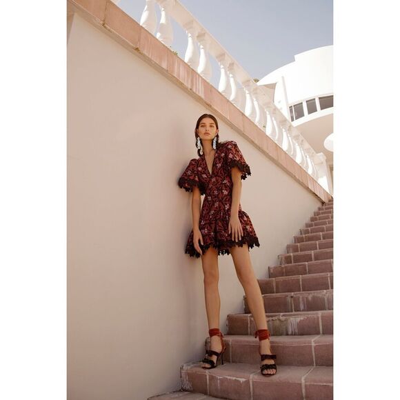 La Maison Talulah Viletta Mini Dress Rust, Black Size XS‎ - Picture 12 of 12